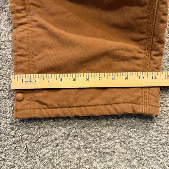 Carhartt FR Overalls Mens 50x36 * Flame Resistant Heavy Quilt Lined Bib Workwear - Picture 7 of 11